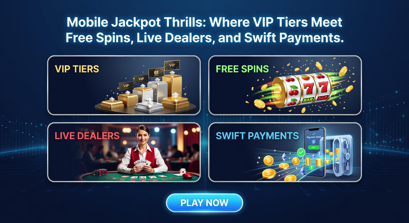 Live-Dealer am Blackjack-Tisch via Mobile-App, mit VIP-Badge, Stapeln von Chips und einem Free-Spins-Banner im Vordergrund, während schnelle Zahlungs-Icons wie PayPal und Klarna blinken